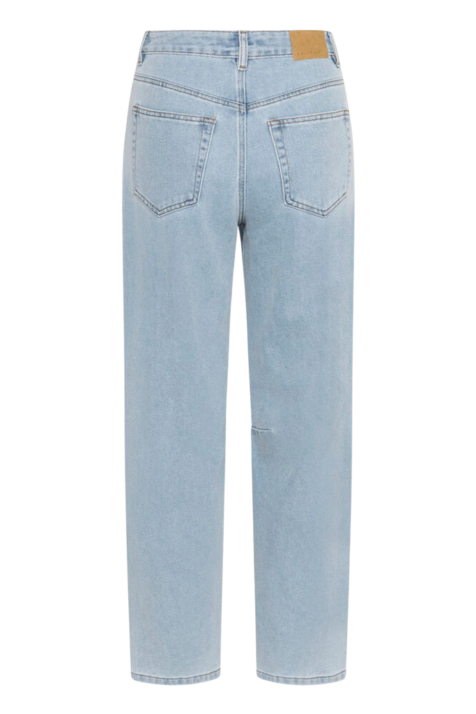 KAFFE - JEANS BARREL "KAMINNA" BLEU CLAIR