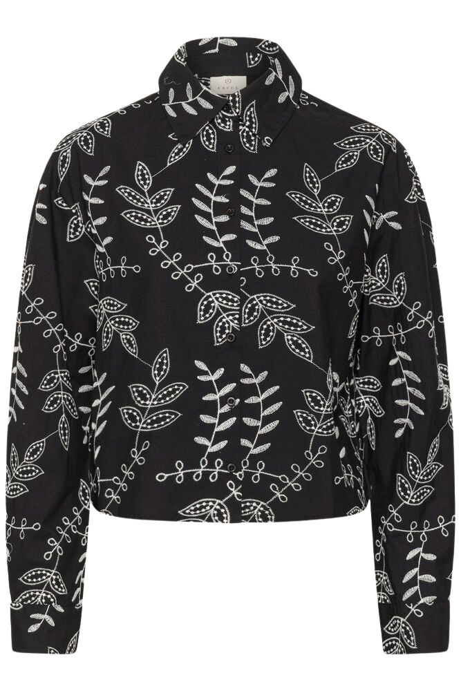 KAFFE - CHEMISE "KAELORA" NOIRE ET BLANC
