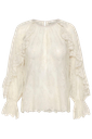 KAFFE - BLOUSE "KAAMELIE" DENTELLE BEIGE