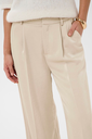 KAFFE - PANTALON "KARORY" BEIGE SATINÉE