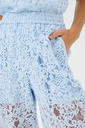 KAFFE - PANTALON "KALACY" DENTELLE BLEU