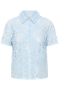KAFFE - BLOUSE "KALACY" DENTELLE BLEUE