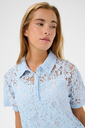 KAFFE - BLOUSE "KALACY" DENTELLE BLEUE