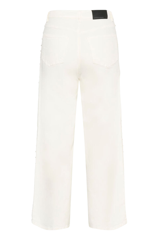 KAFFE - JEANS "KAJUNO" BLANC