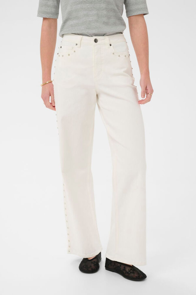 KAFFE - JEANS "KAJUNO" BLANC