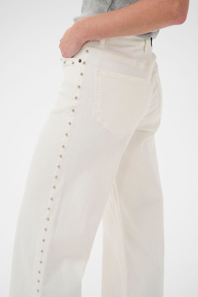 KAFFE - JEANS "KAJUNO" BLANC