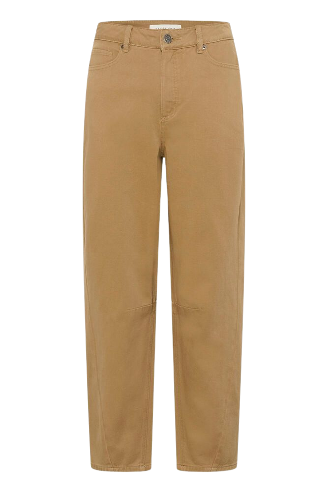 KAFFE - JEANS BARREL "KABRYNN" COGNAC