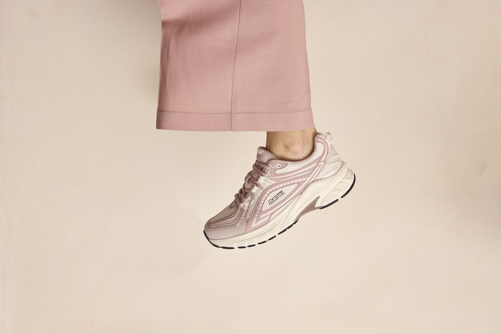 MARUTI - BASKETS BEIGES ET ROSES