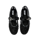 MI/MAI - BALLERINES RÉSILLES "ROMY CRYSTAL" NOIRES