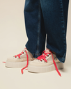 INUIKII - BASKETS "MATILDA NET" CRÈMES