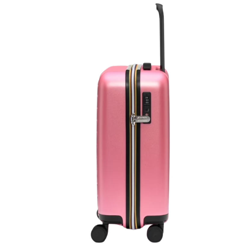 K-WAY - VALISE "EUDOXIE LOGO" ROSE