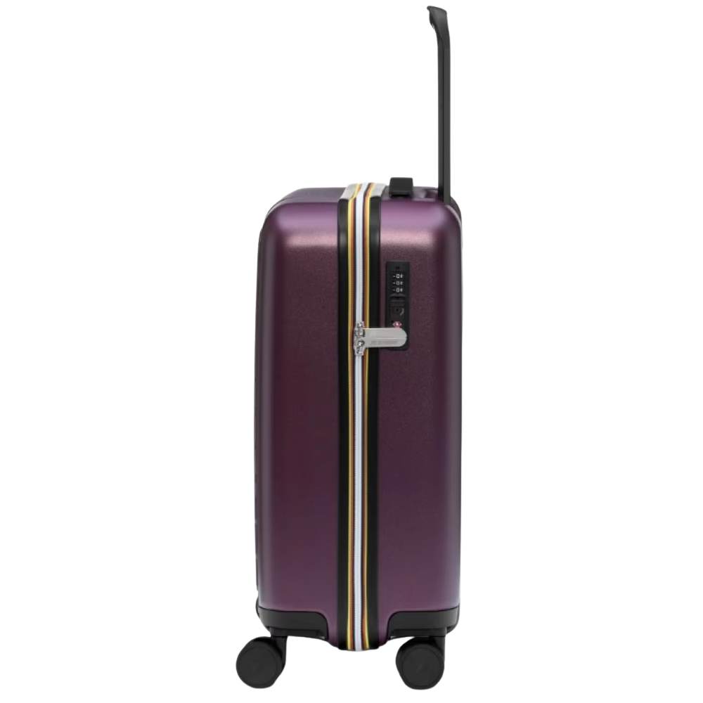 K-WAY - VALISE "EUDOXIE LOGO" MAUVE