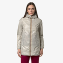 K-WAY - VESTE "SOPHIE PLUS 2.0 RÉVERSIBLE" BEIGE ET BLANCHE