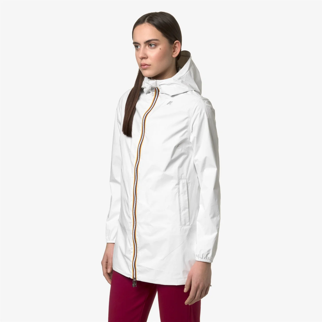 K-WAY - VESTE "SOPHIE PLUS 2.0 RÉVERSIBLE" BEIGE ET BLANCHE