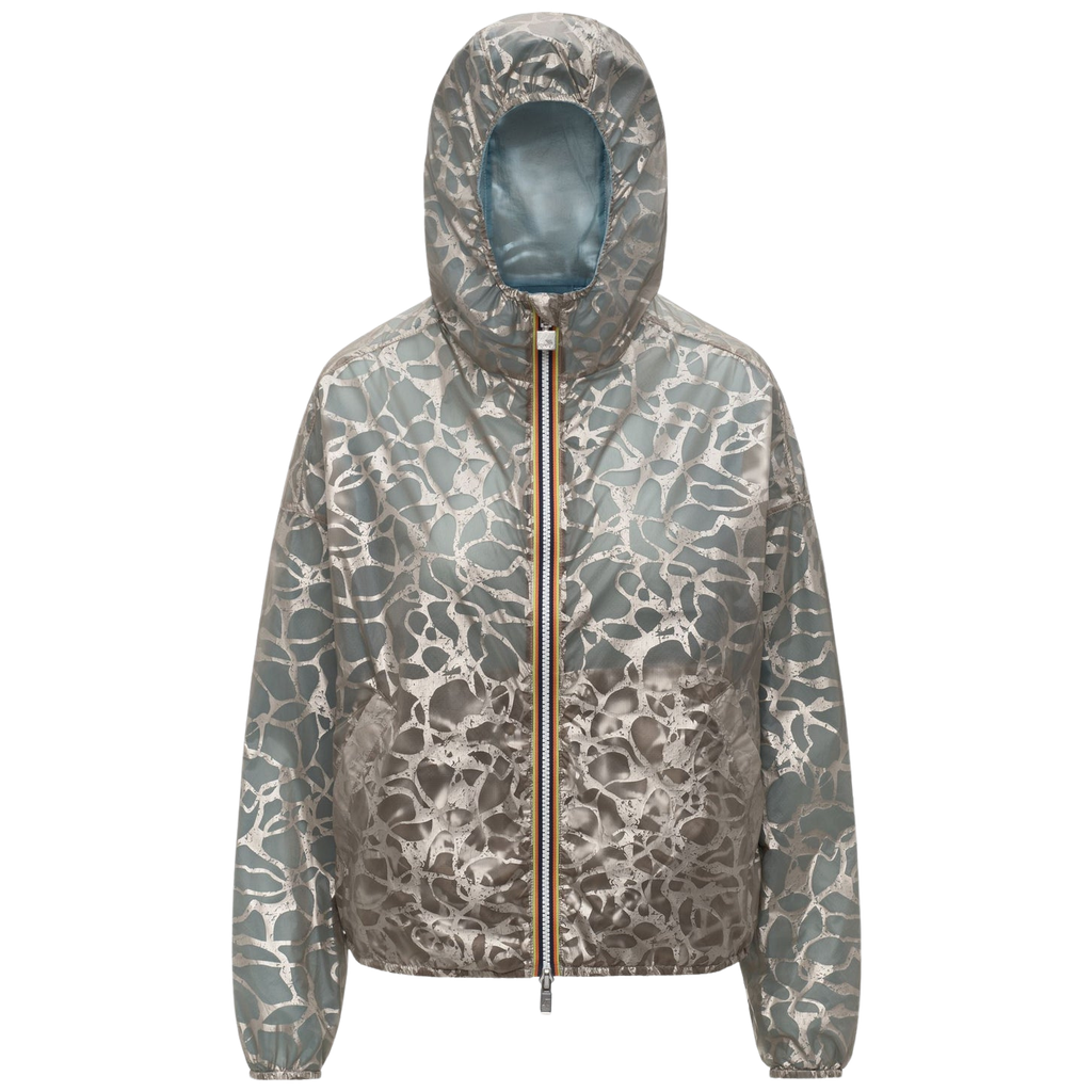 K-WAY - VESTE "LAURETTE SUPER LIGHT" BLEUE ET ARGENTÉE