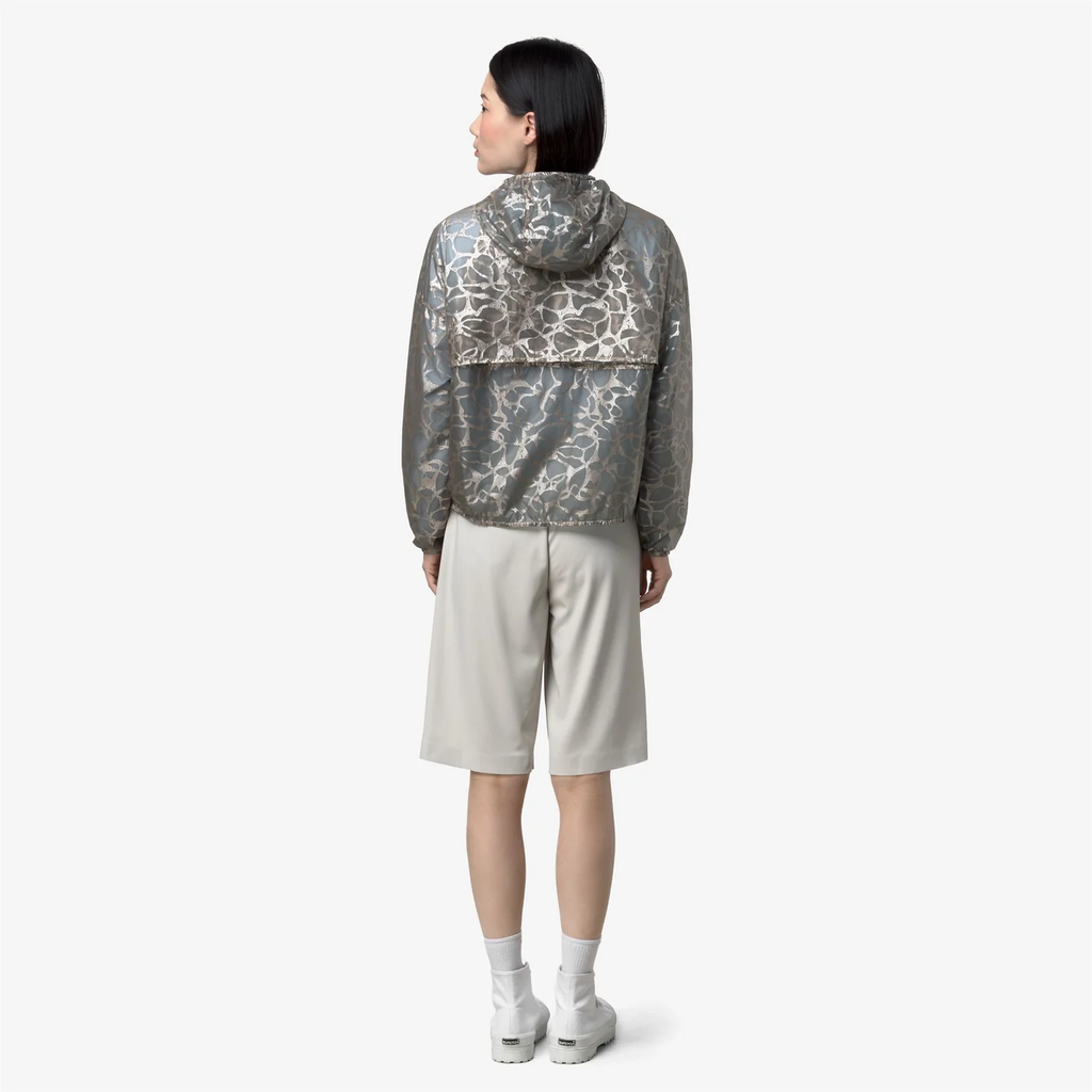 K-WAY - VESTE "LAURETTE SUPER LIGHT" BLEUE ET ARGENTÉE