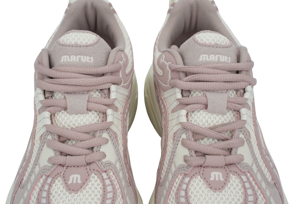 MARUTI - BASKETS BEIGES ET ROSES