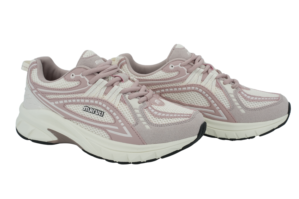 MARUTI - BASKETS BEIGES ET ROSES