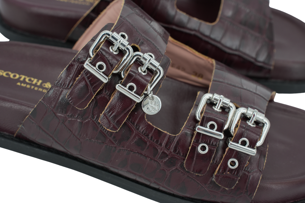 SCOTCH AND SODA - SANDALES "FLORA" BORDEAUX