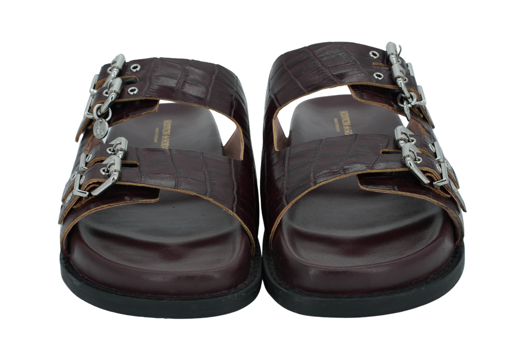 SCOTCH AND SODA - SANDALES "FLORA" BORDEAUX
