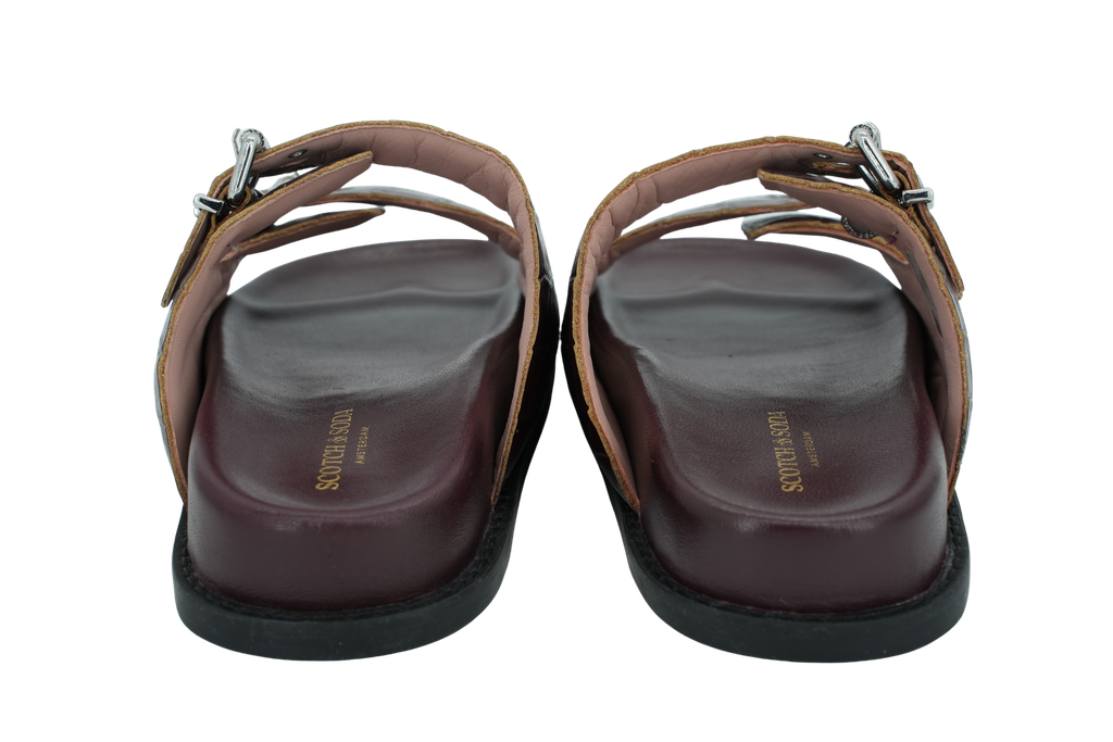 SCOTCH AND SODA - SANDALES "FLORA" BORDEAUX