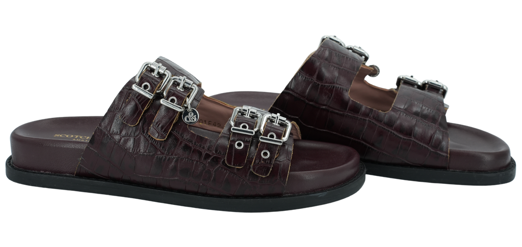 SCOTCH AND SODA - SANDALES "FLORA" BORDEAUX