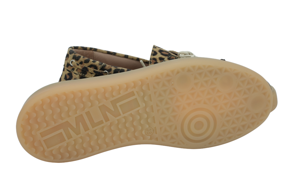 MELINE - MOCASSINS "LEO CAPPUCCINO" LÉOPARDS
