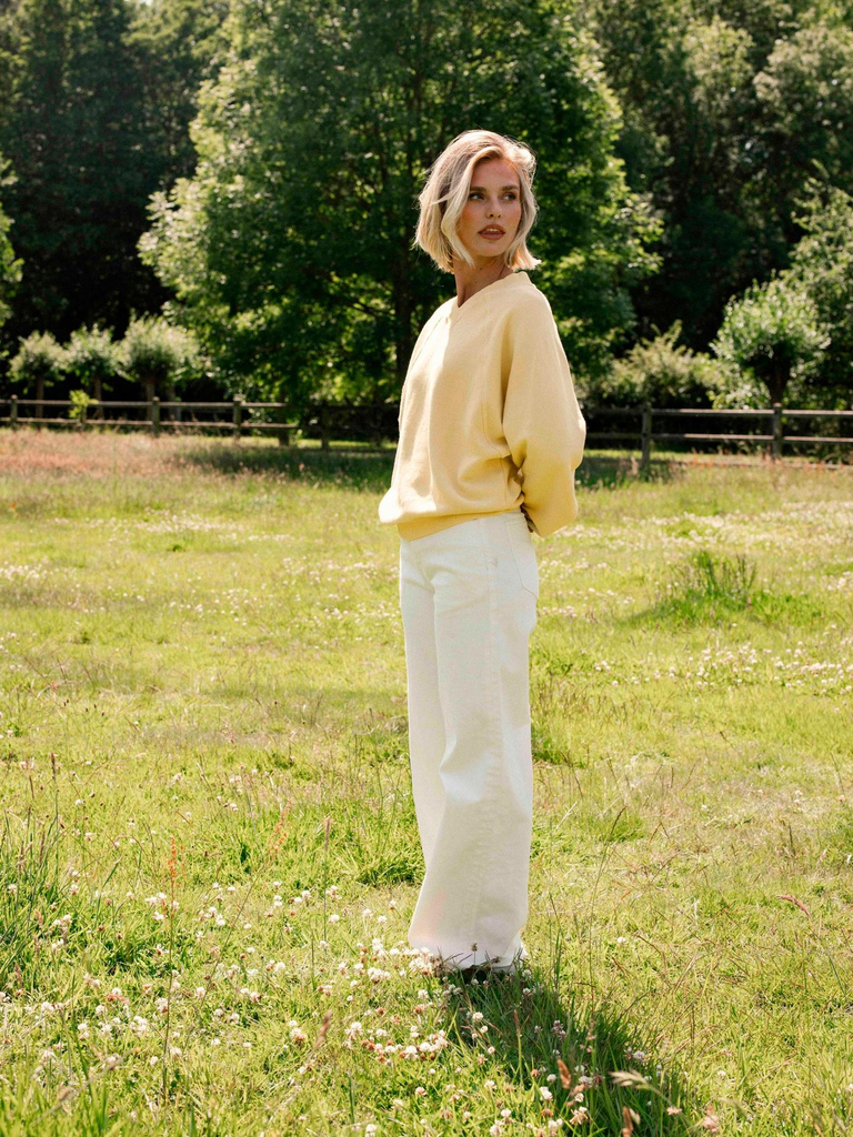 CATWALK JUNKIE - JEANS LOOSE BLANC