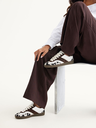 NUBIKK - BASKETS "RAY OWEN STUDS" BLANCHES ET MARRONS