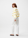 CATWALK JUNKIE - POLO RAYÉ OVERSIZE À MANCHES LONGUES JAUNE ET BEIGE