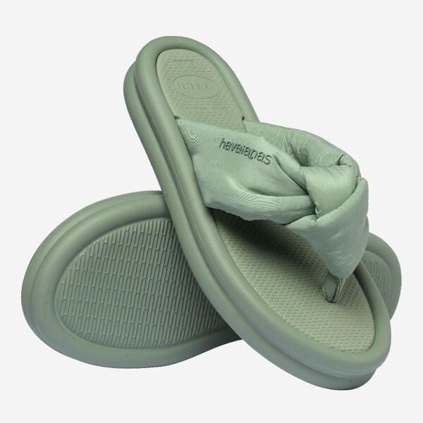 HAVAIANAS - TONGS "OVER PUFFED UP" VERTES MENTHES