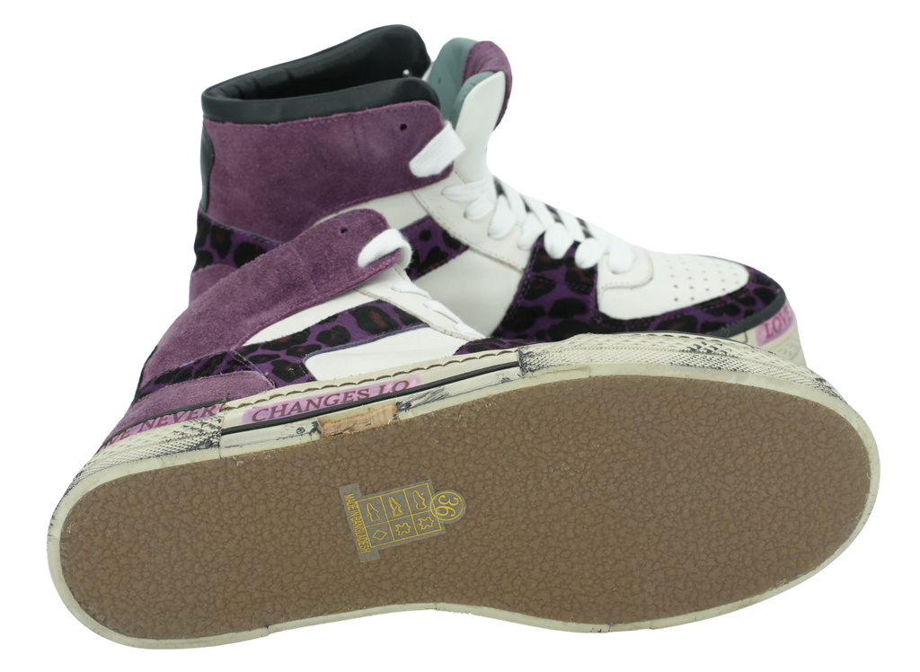 REBECCA WHITE - LEOPARD/CROSTA PURPLE
