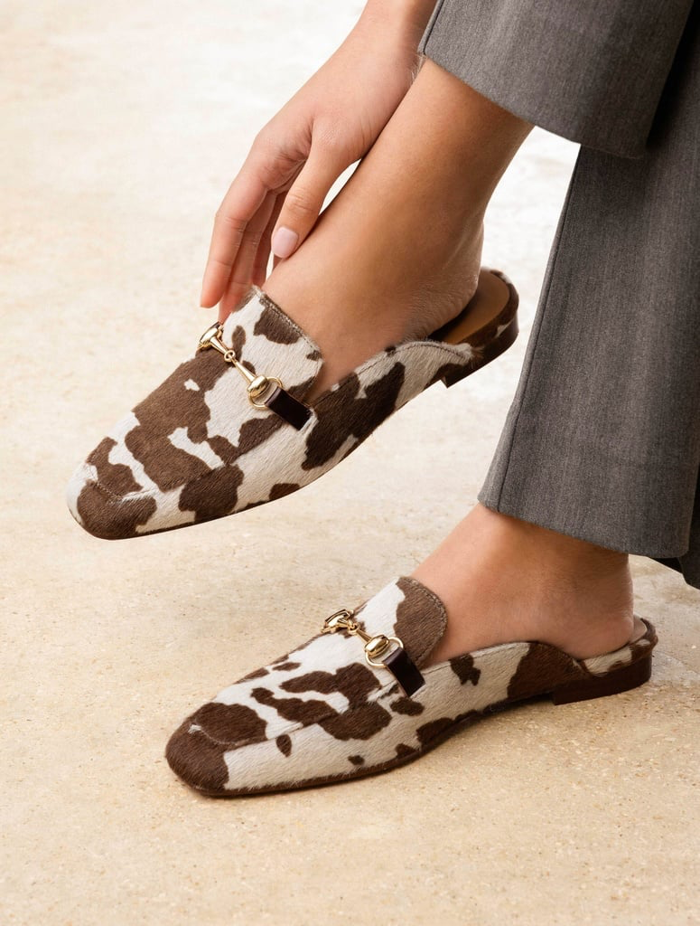 BOBBIES - MULES "EMY" BLANCS ET BRUNS