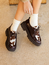 BOBBIES - DERBIES "NOREEN" MARRONS