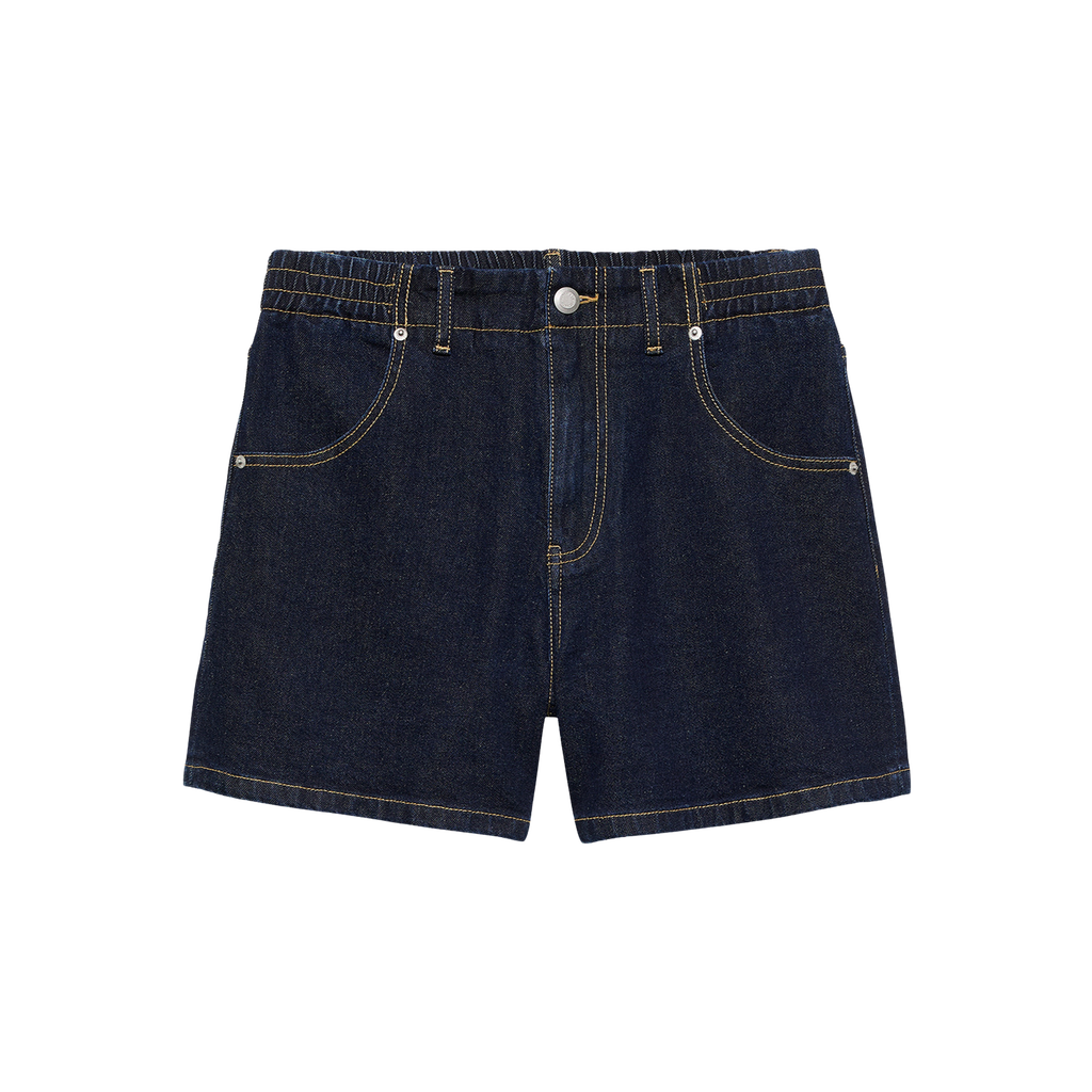 CATWALK JUNKIE - SHORT ÉLASTIQUE EN JEANS BLEU FONCÉ