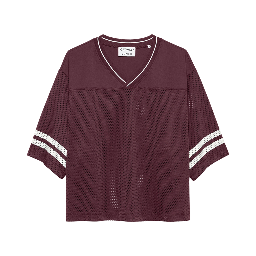 CATWALK JUNKIE - T-SHIRT "VAREUSE" BORDEAUX