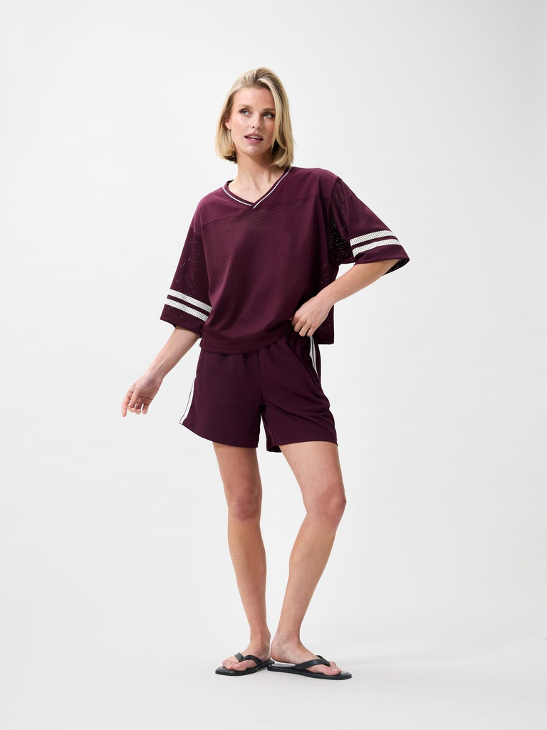 CATWALK JUNKIE - T-SHIRT "VAREUSE" BORDEAUX