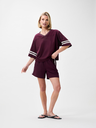 CATWALK JUNKIE - T-SHIRT "VAREUSE" BORDEAUX