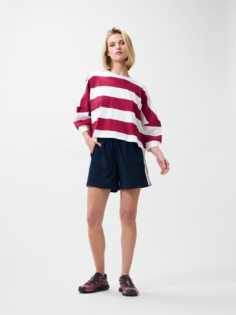 CATWALK JUNKIE - T-SHIRT LONGUES MANCHES BLANC ET ROUGE