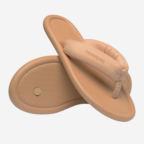 HAVAIANAS - TONGS "MAXI PUFFED UP" BEIGES