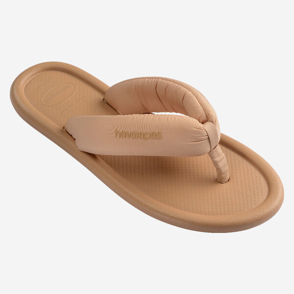 HAVAIANAS - TONGS "MAXI PUFFED UP" BEIGES