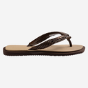 HAVAIANAS - TONGS "TOP SQUARE FUSION BOHO" BEIGES ET MARRONS