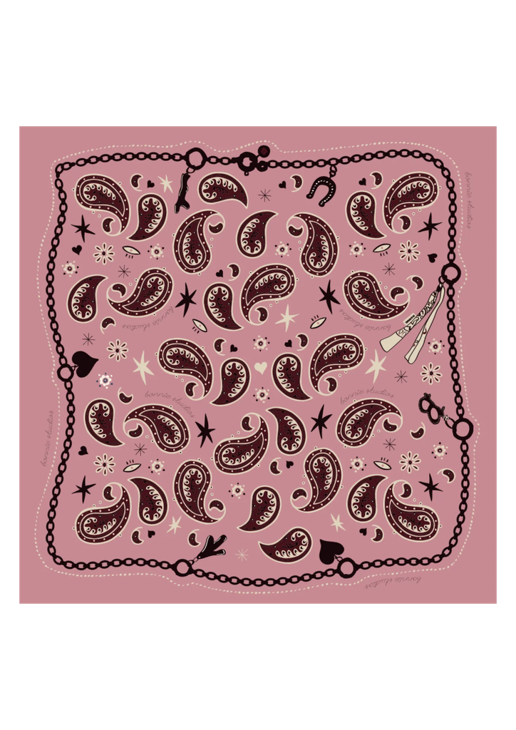 BONNIE STUDIOS - FOULARD "FARM" ROSE