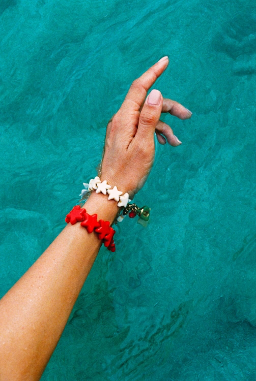 BONNIE STUDIOS - BRACELET "STAR" BLANC
