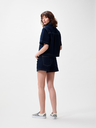 CATWALK JUNKIE - VESTE EN JEANS COURTES MANCHES BLEUE FONCÉE