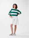 CATWALK JUNKIE - T-SHIRT LONGUES MANCHES BLANC ET VERT