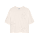 CATWALK JUNKIE - T-SHIRT BEIGE À FLEURS HIBISCUS