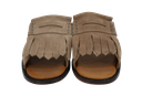 SEBAGO - SANDALES "SLIDE FRINGES" BEIGES