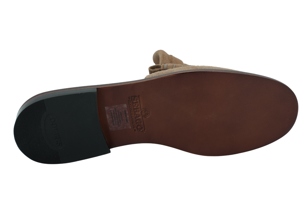 SEBAGO - SANDALES "SLIDE FRINGES" BEIGES