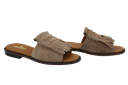 SEBAGO - SANDALES "SLIDE FRINGES" BEIGES
